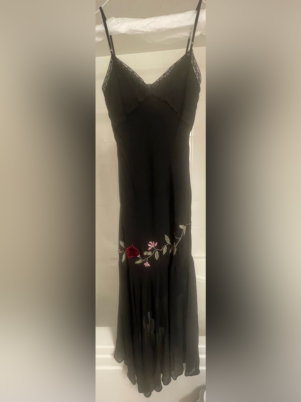 Vintage - Sue Wong dress - 100% silk - Picture 2 of 12
